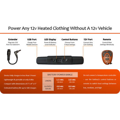 California Heat 12V Battery (7000 MAH) [MPN: BAT12V7]_1005288