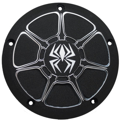 Rekluse Racing Derby Cover Black Wrinkle Big Twin '99-17 EX Low Profile RMS-0515004_177474