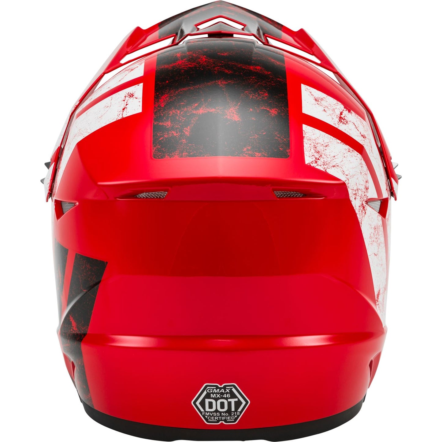 GMax MX-46 Off-Road Dominant Helmet Red/Black/White_178316