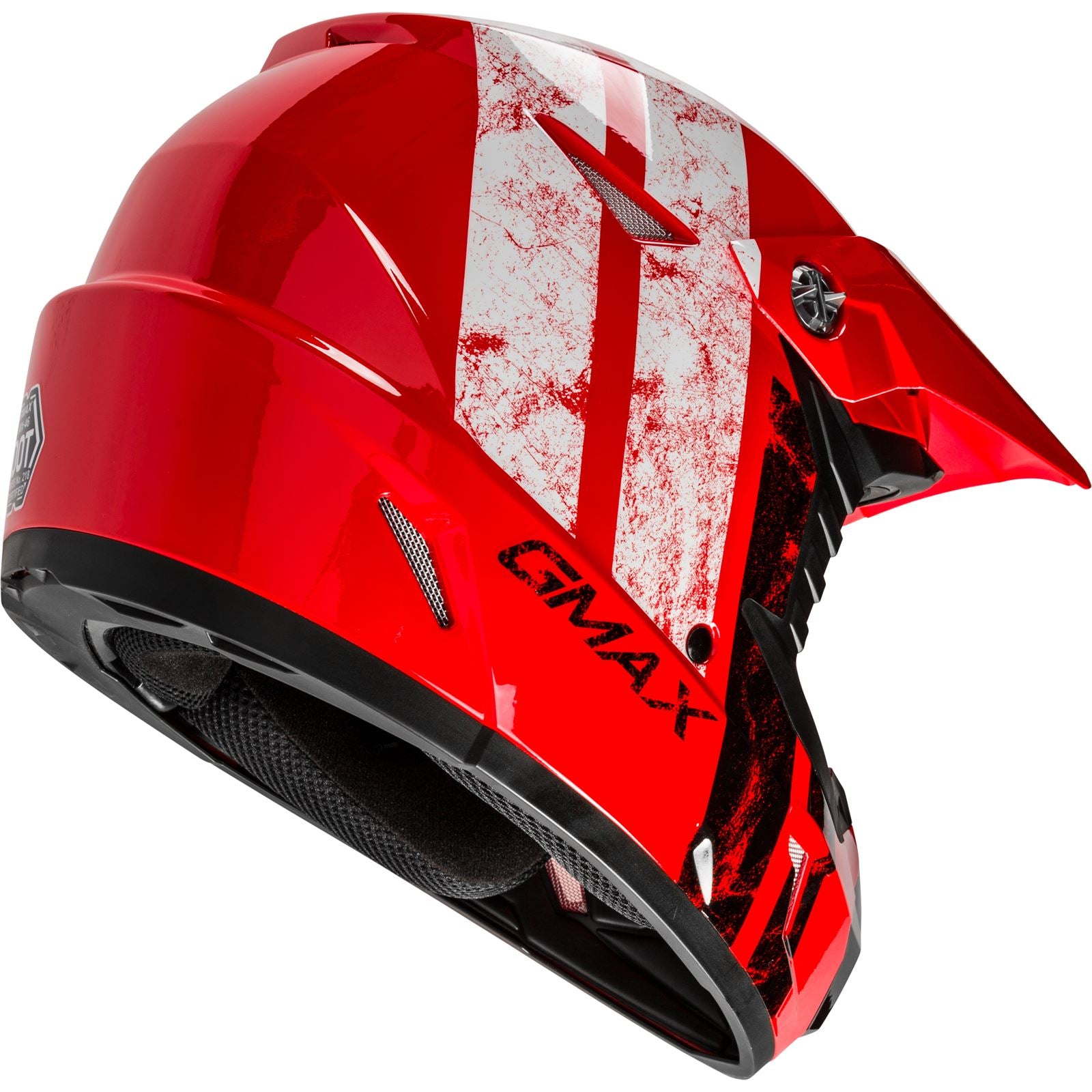 GMax Youth MX-46Y Off-Road Dominant Helmet Red/Black/White Youth Small  G3464750_178499