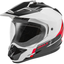 GMax GM-11 Dual-Sport Scud Helmet Helmet Black/White/Red Medium  G1113355_178738