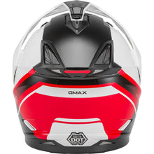 GMax GM-11 Dual-Sport Scud Helmet Helmet Black/White/Red Medium  G1113355_178739