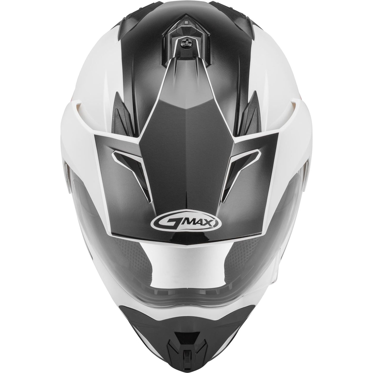 GMax GM-11 Dual-Sport Scud Helmet Helmet Black/White/Red Medium  G1113355_178740