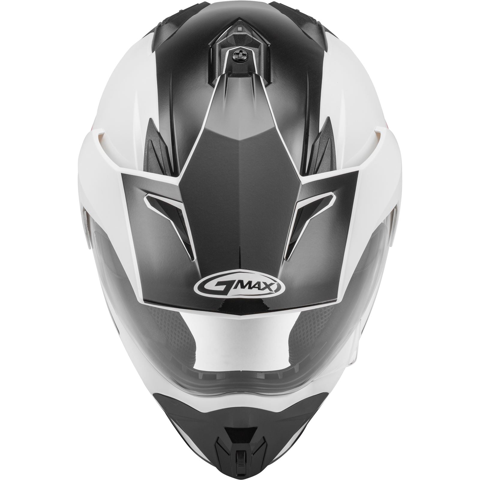 GMax GM-11 Dual-Sport Scud Helmet Helmet Black/White/Red Medium  G1113355_178740