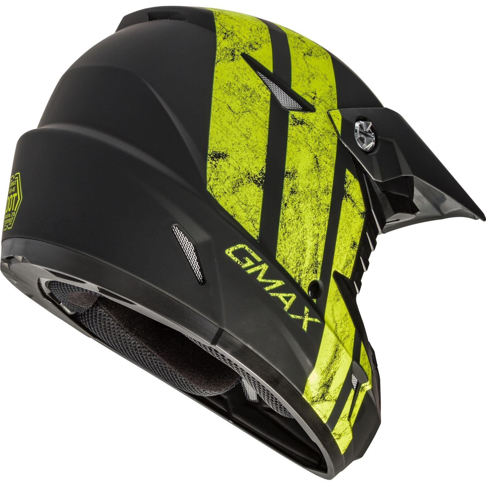 GMax MX-46 Off-Road Dominant Helmet Matte Black/Hi-Vis Medium G3464745_178964