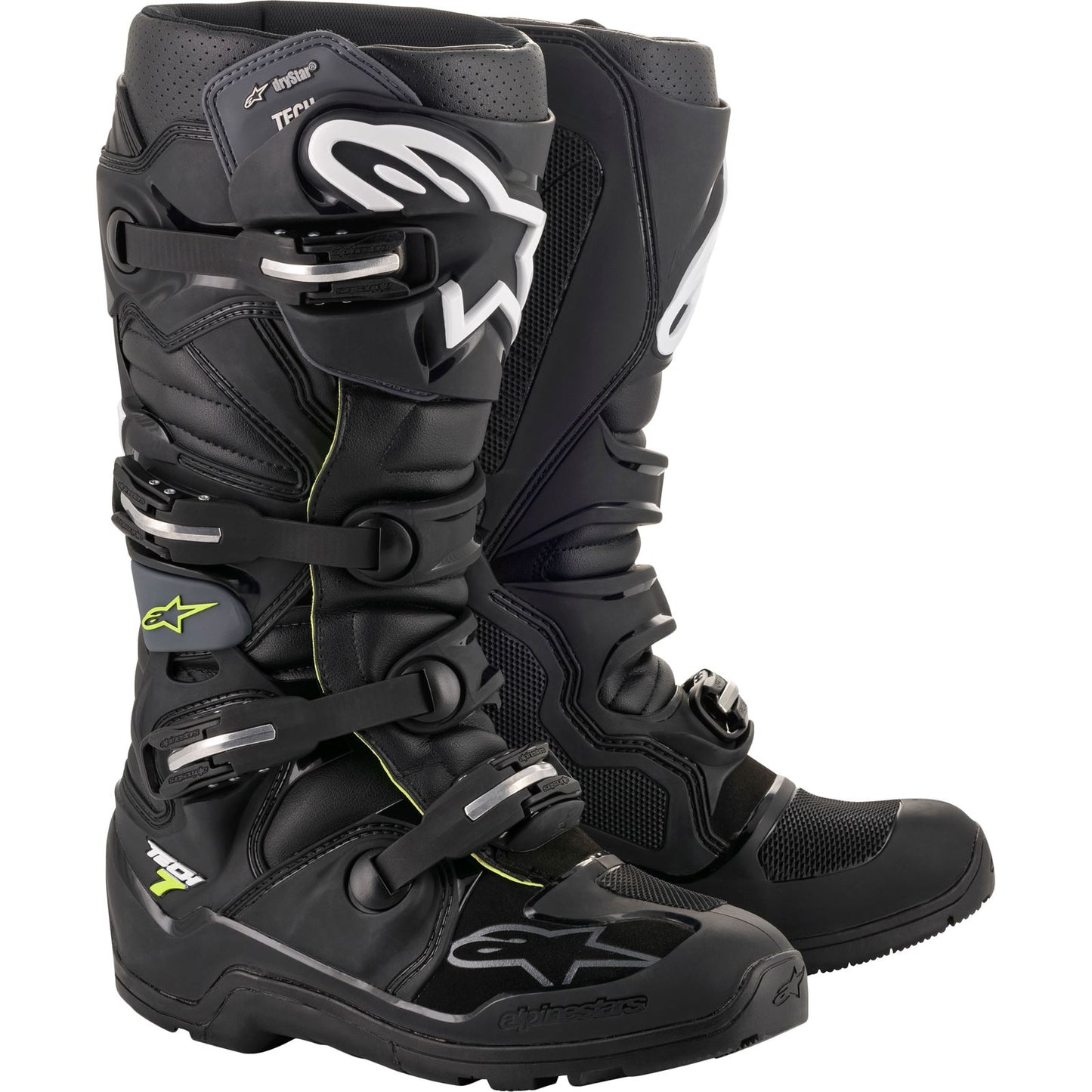 Alpinestars Tech 7 Enduro Drystar Boots - Black/Grey - Size 8 [MPN: 2012620-106-8]_607167