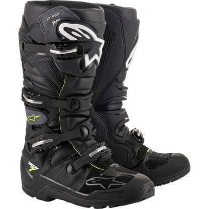 Alpinestars Tech 7 Enduro Drystar Boots - Black/Grey - Size 8 [MPN: 2012620-106-8]_607167