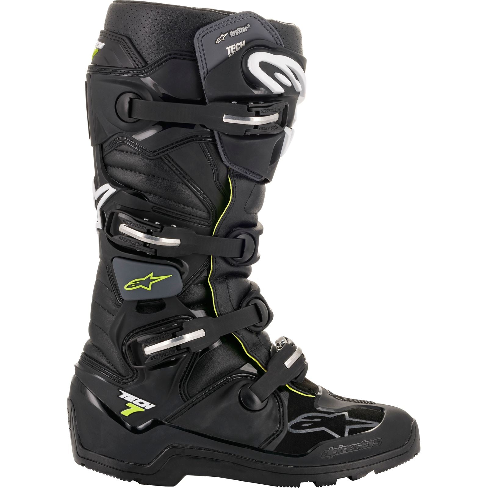 Alpinestars Tech 7 Enduro Drystar Boots - Black/Grey - Size 8 [MPN: 2012620-106-8]_607168