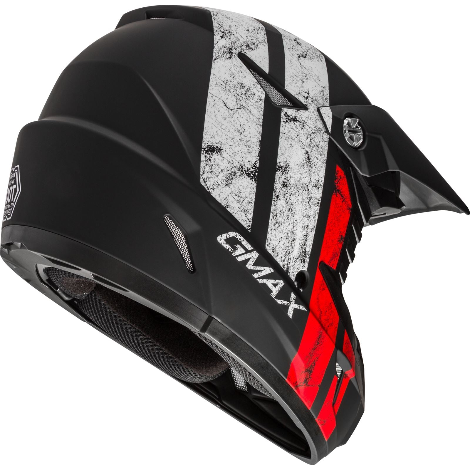 GMax Youth MX-46Y Matte Black/White/Red Youth Small  G3464350_179254
