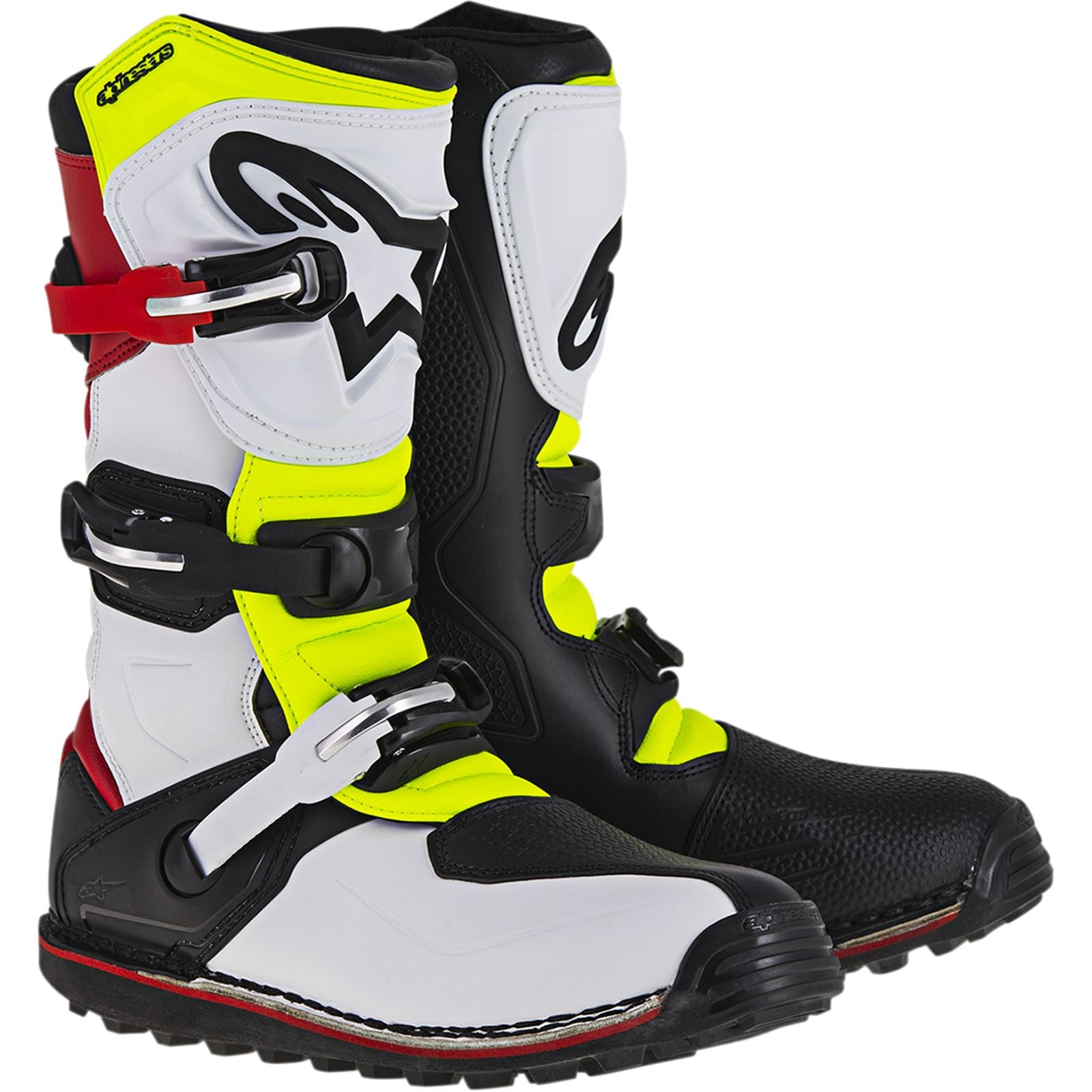 Alpinestars Tech-T Boots White/Red/Yellow/Black_341662