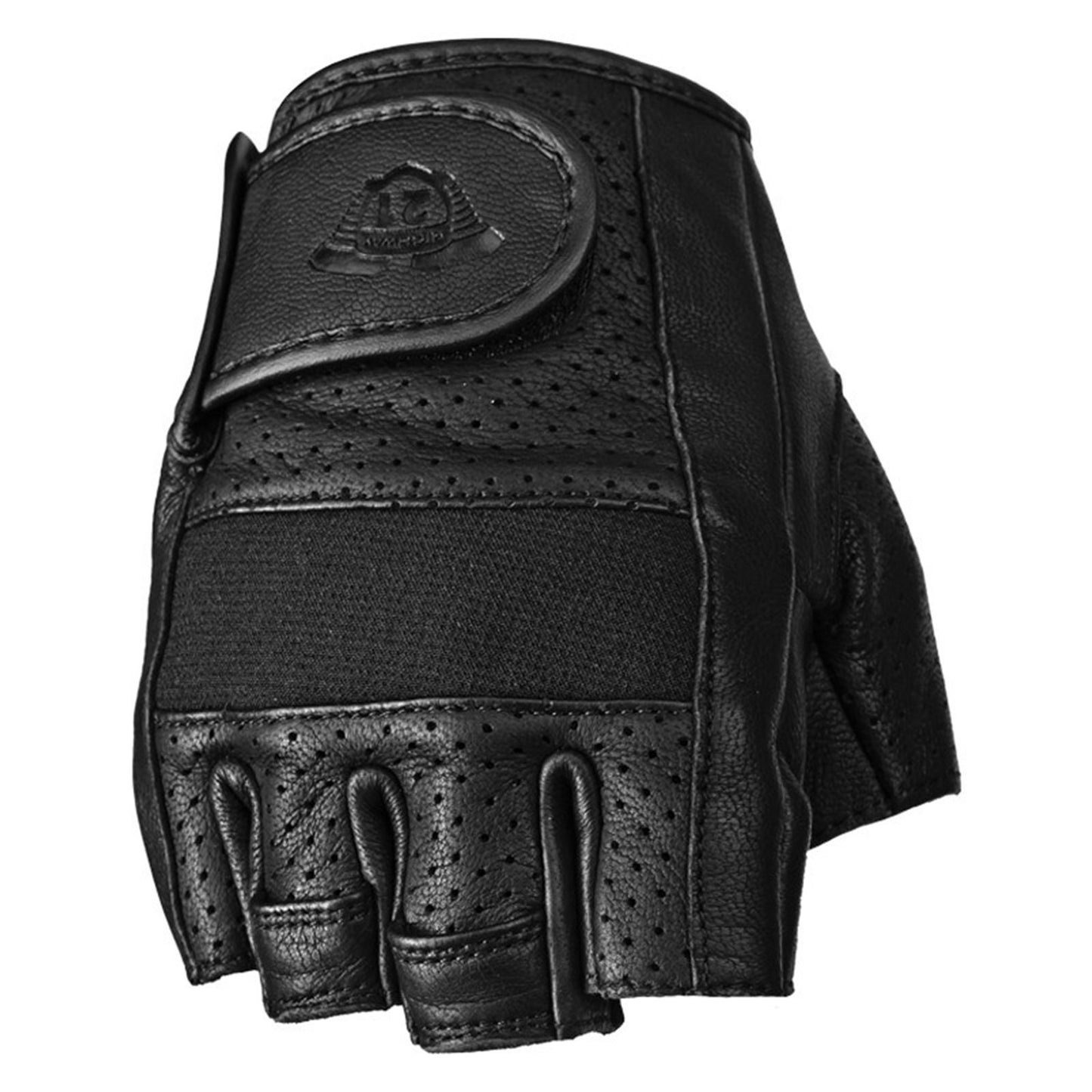 Highway 21 Half Jab Perforated Gloves Black - 3X-Large #5884 489-0018~7_180438