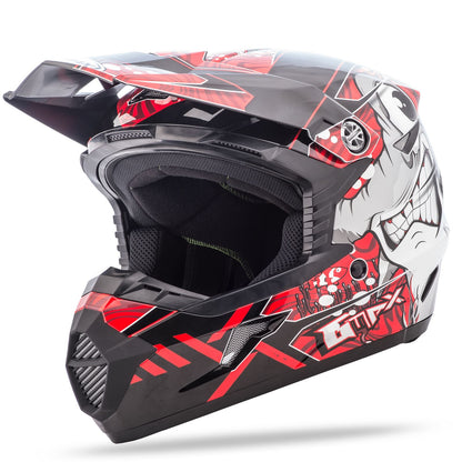 GMax Youth MX-46Y Off-Road Hooper Helmet Black/Red Youth Small  G3468200 TC-1_185250