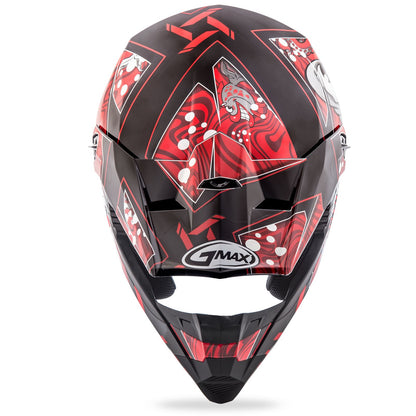 GMax Youth MX-46Y Off-Road Hooper Helmet Black/Red Youth Small  G3468200 TC-1_185253