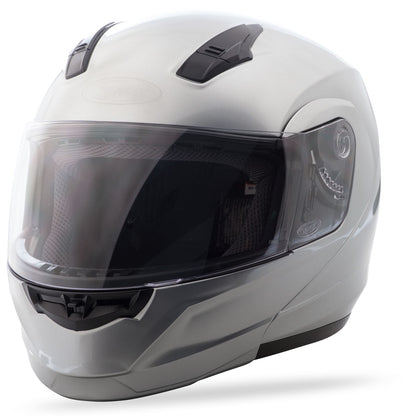 GMax MD-04 Modular Helmet Metallic Silver 2X G104198_188941