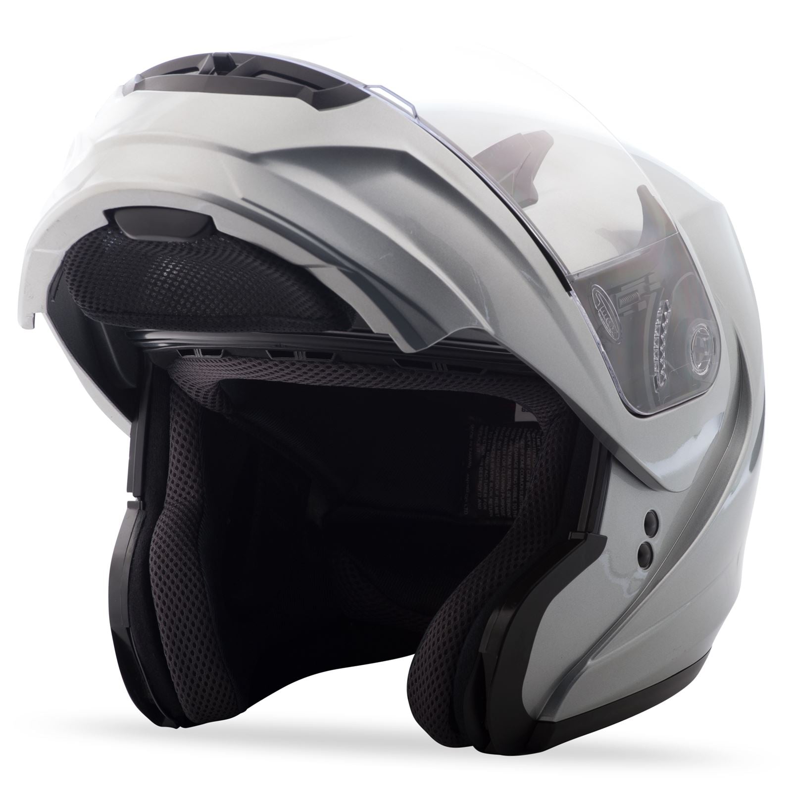 GMax MD-04 Modular Helmet Metallic Silver 2X G104198_188942