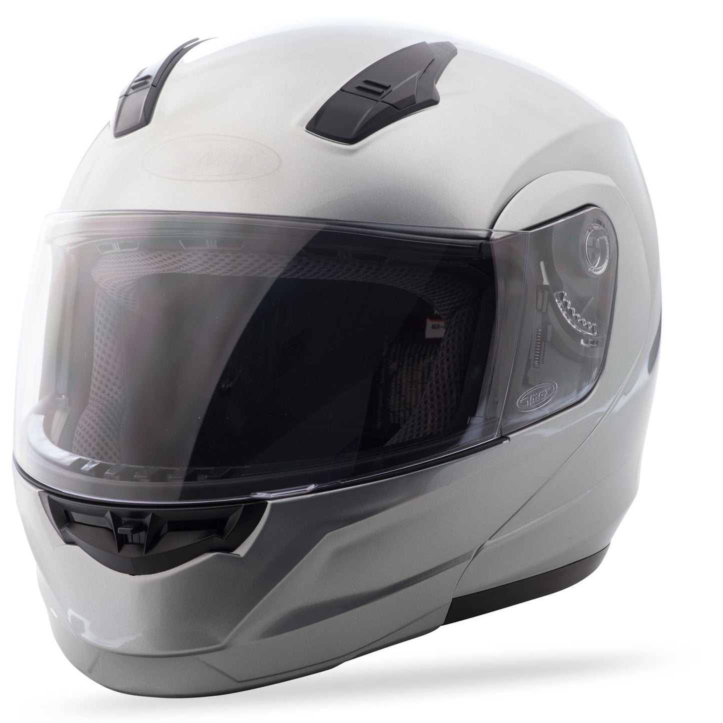 GMax MD-04 Modular Helmet Metallic Silver Medium G104195_188959