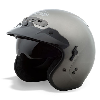 GMax GM-32 Open-Face Helmet Titanium  Small  G1320474_190231
