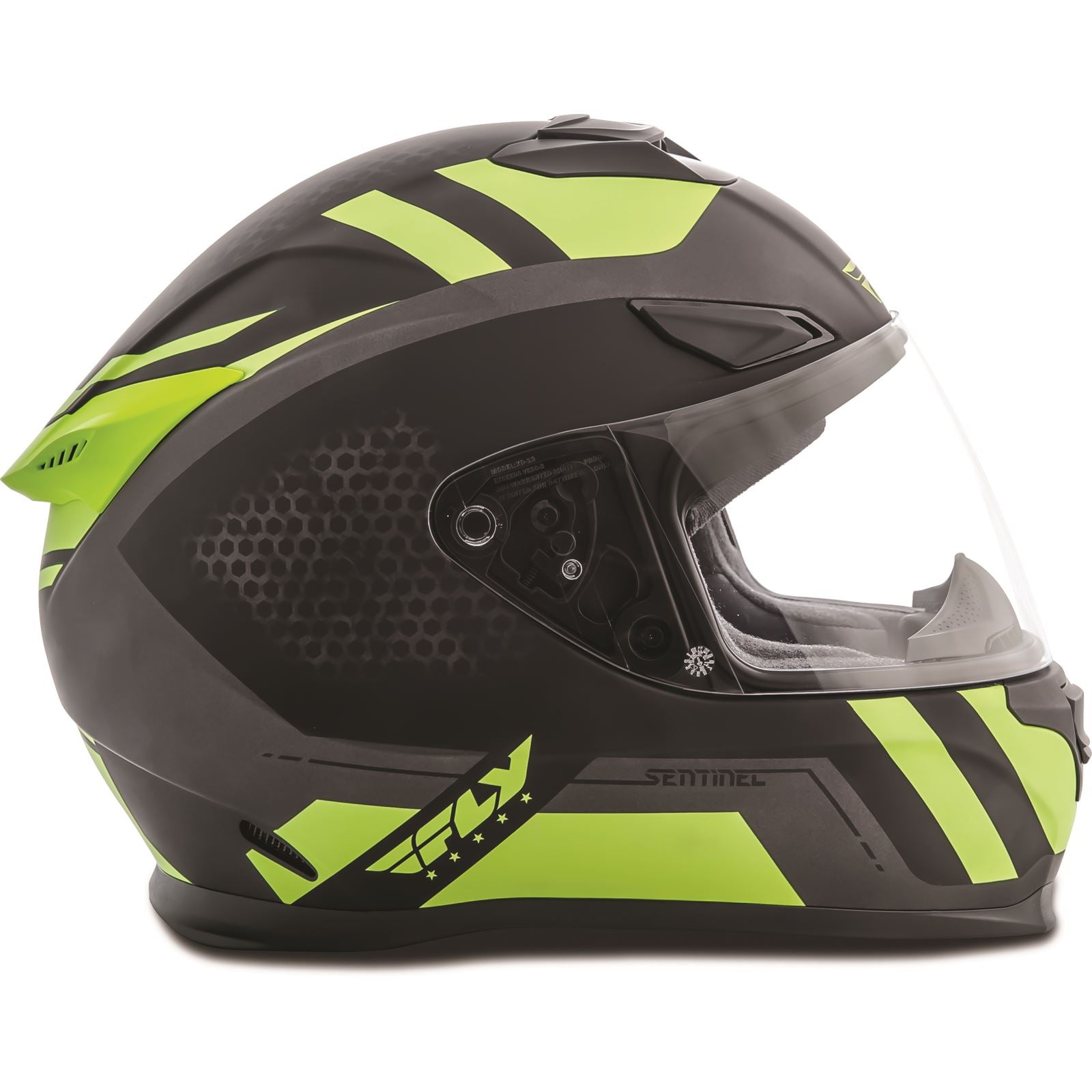 Fly Racing Sentinel Mesh Helmet Black/Hi-Vis   Large CLOSEOUT 73-8325L_1160771
