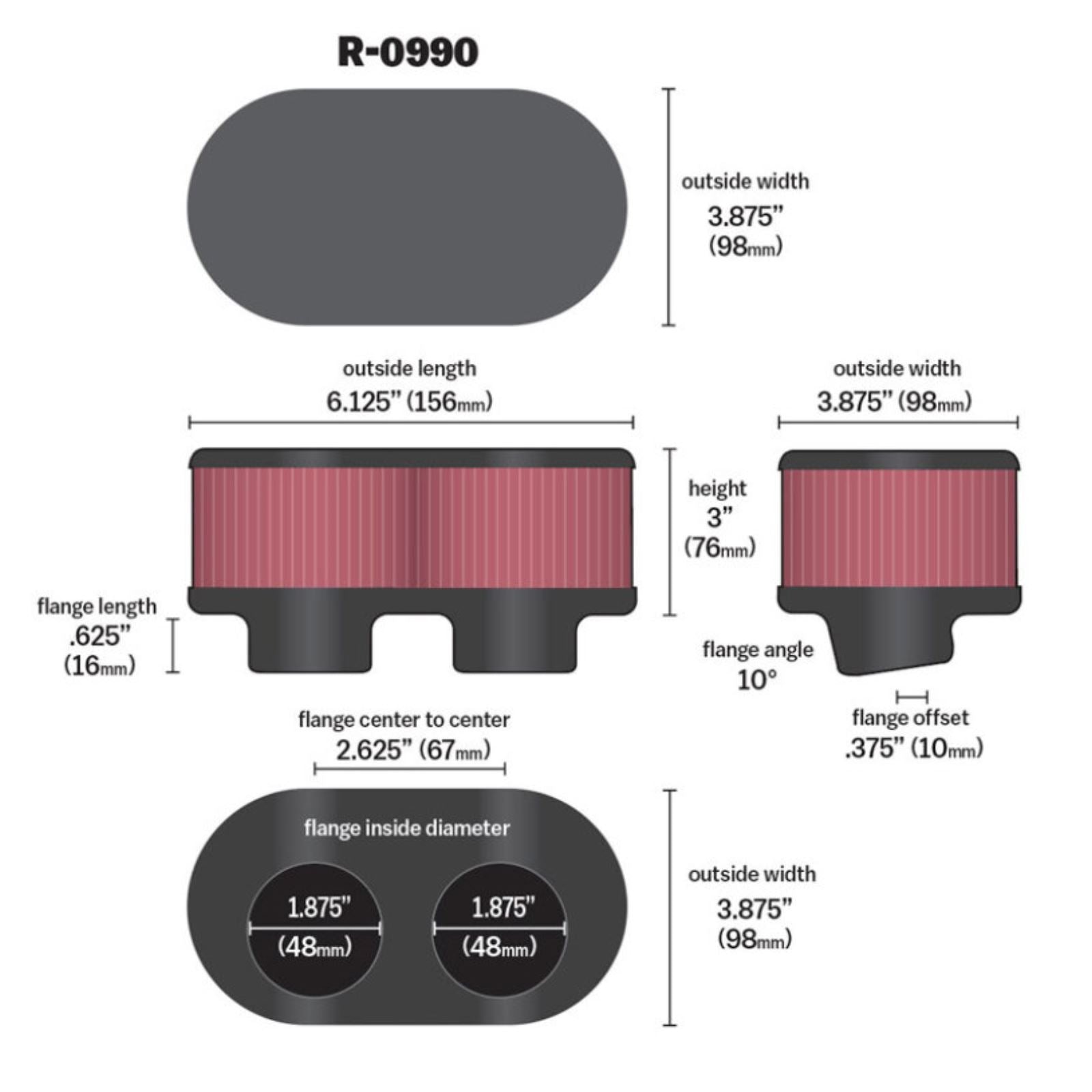 K&N Filters Air Filter [MPN: R-0990]_1755532