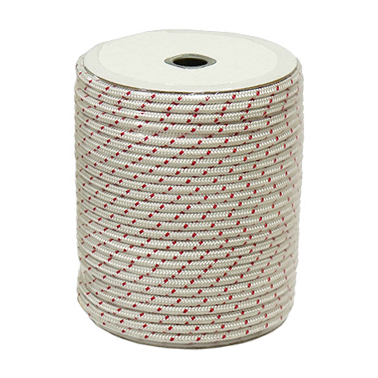 SPI Sports Parts Inc Poly Starter Rope - 4.5mm X 250' - Polyester - White/Red SM-11033B-1_1533297
