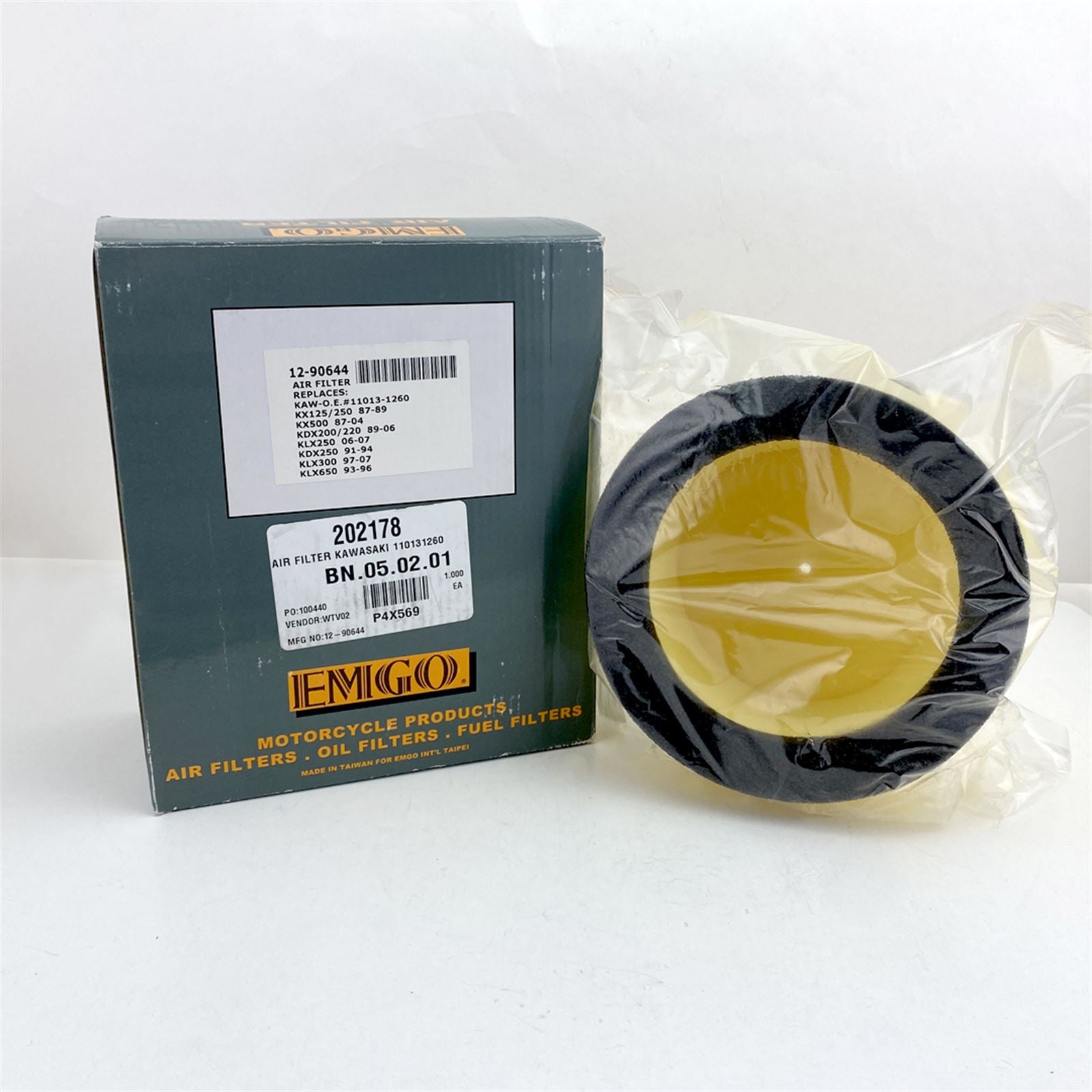 Emgo Air Filter Fits Kawasaki 110131260 12-90644_875632