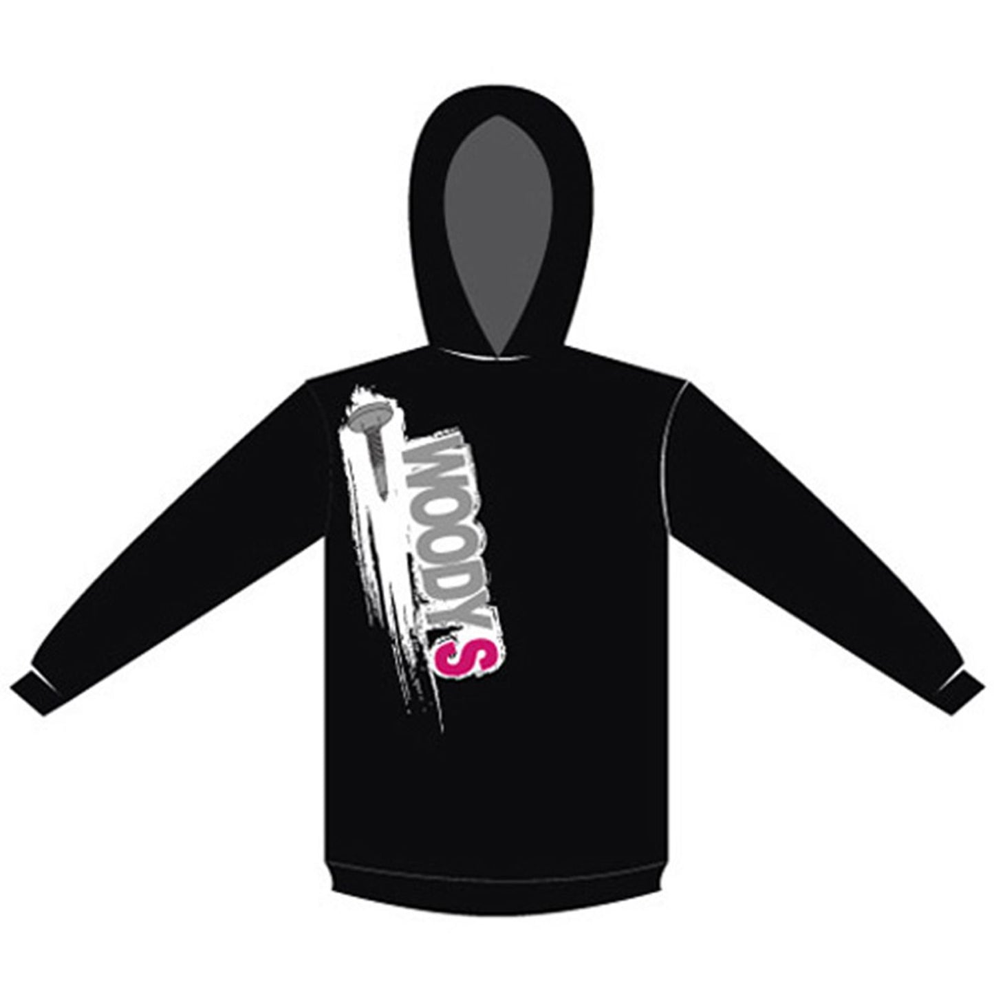 Woodys Women's Zip Up Hoodie - Black - Medium 302-WGULLA-M_571054