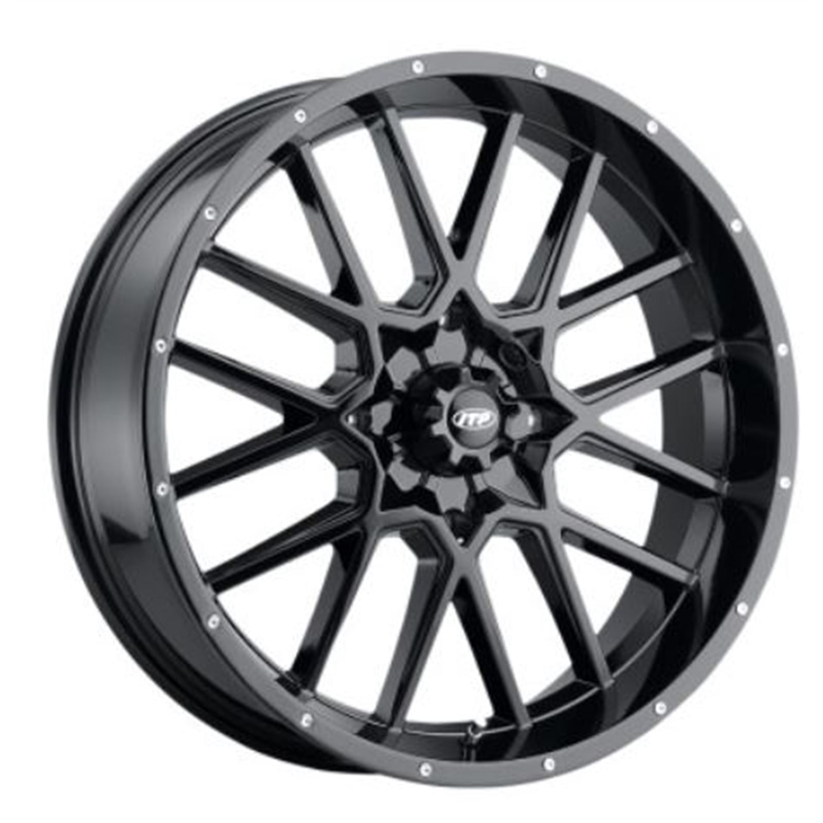 ITP Wheel - Hurricane - 20X6.5" - 4/137 Gloss Black  2022517705B_837172