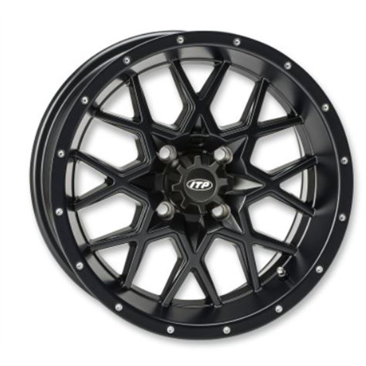 ITP Wheel - Hurricane - 20X6.5" - 4/137 Gloss Black And Machined  2022517546B_837171