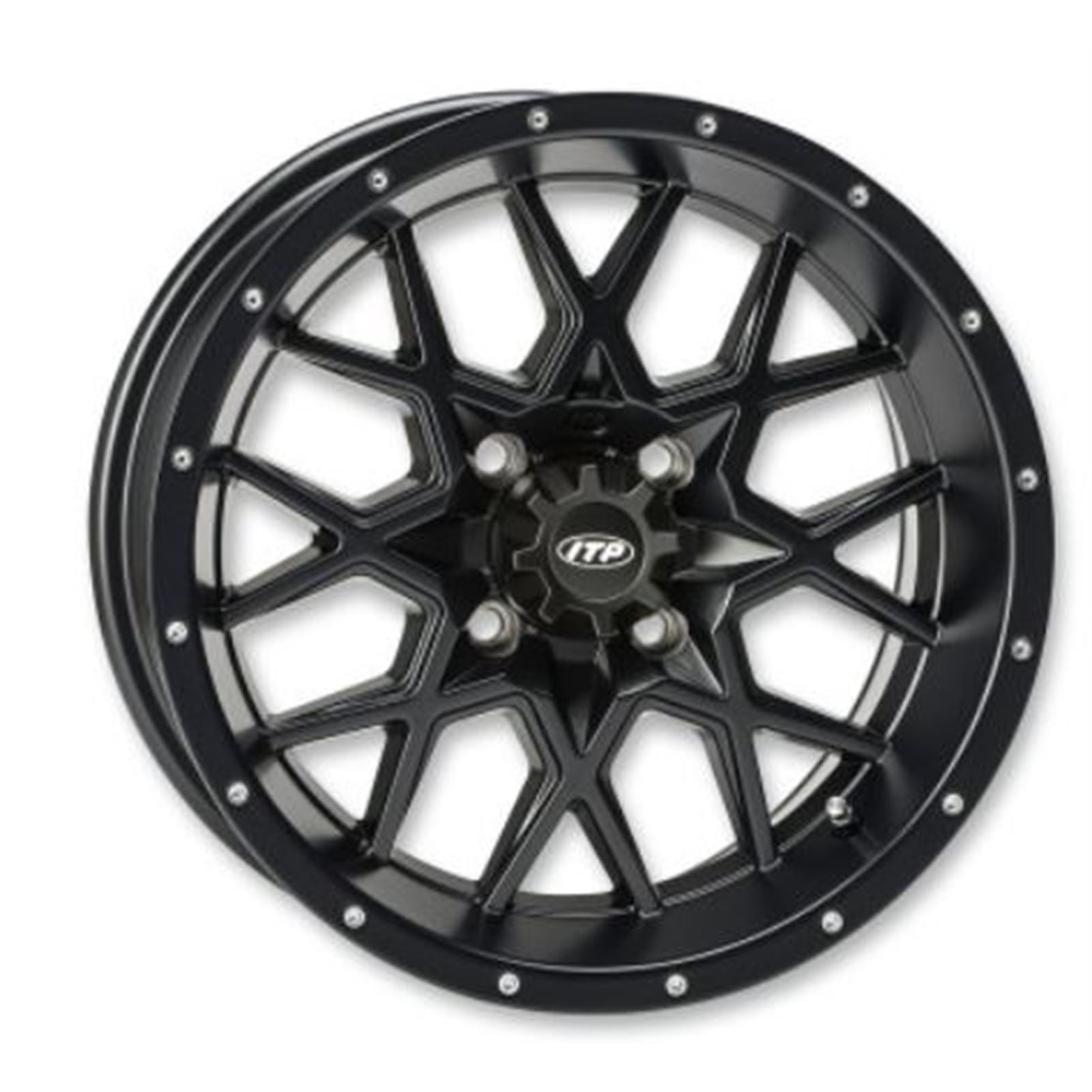 ITP Wheel - Hurricane - 20X6.5" - 4/137 Gloss Black And Machined  2022517546B_837171