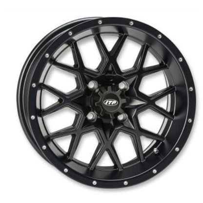 ITP Wheel - Hurricane - 20X6.5" - 4/137 Gloss Black And Machined  2022517546B_837171