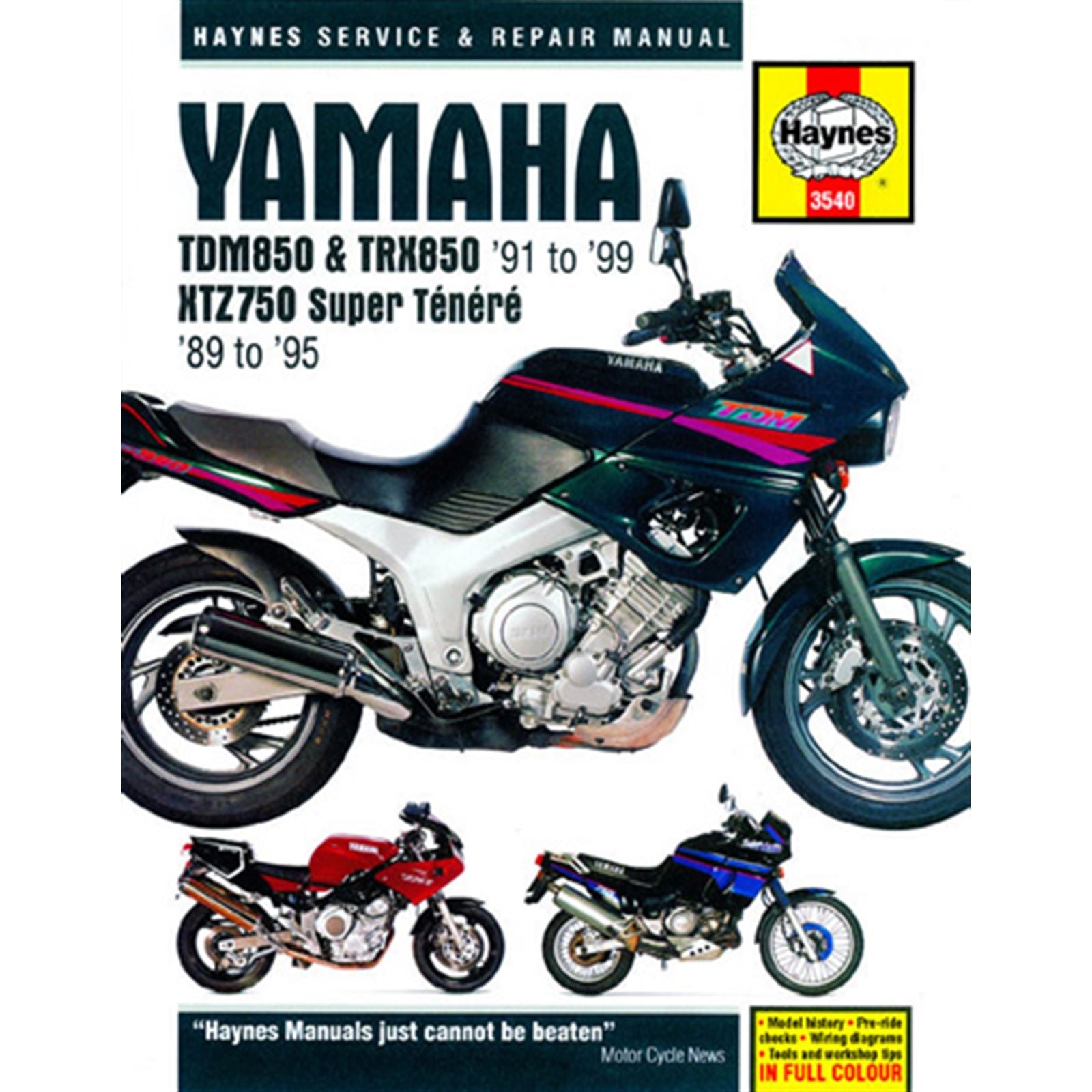 Haynes Manuals Service and Repair Manual for Yamaha [MPN: M3540]_572873