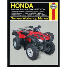 Clymer Service Manual for Honda Rancher, Recon & TRX250EX [MPN: M2553]_572897