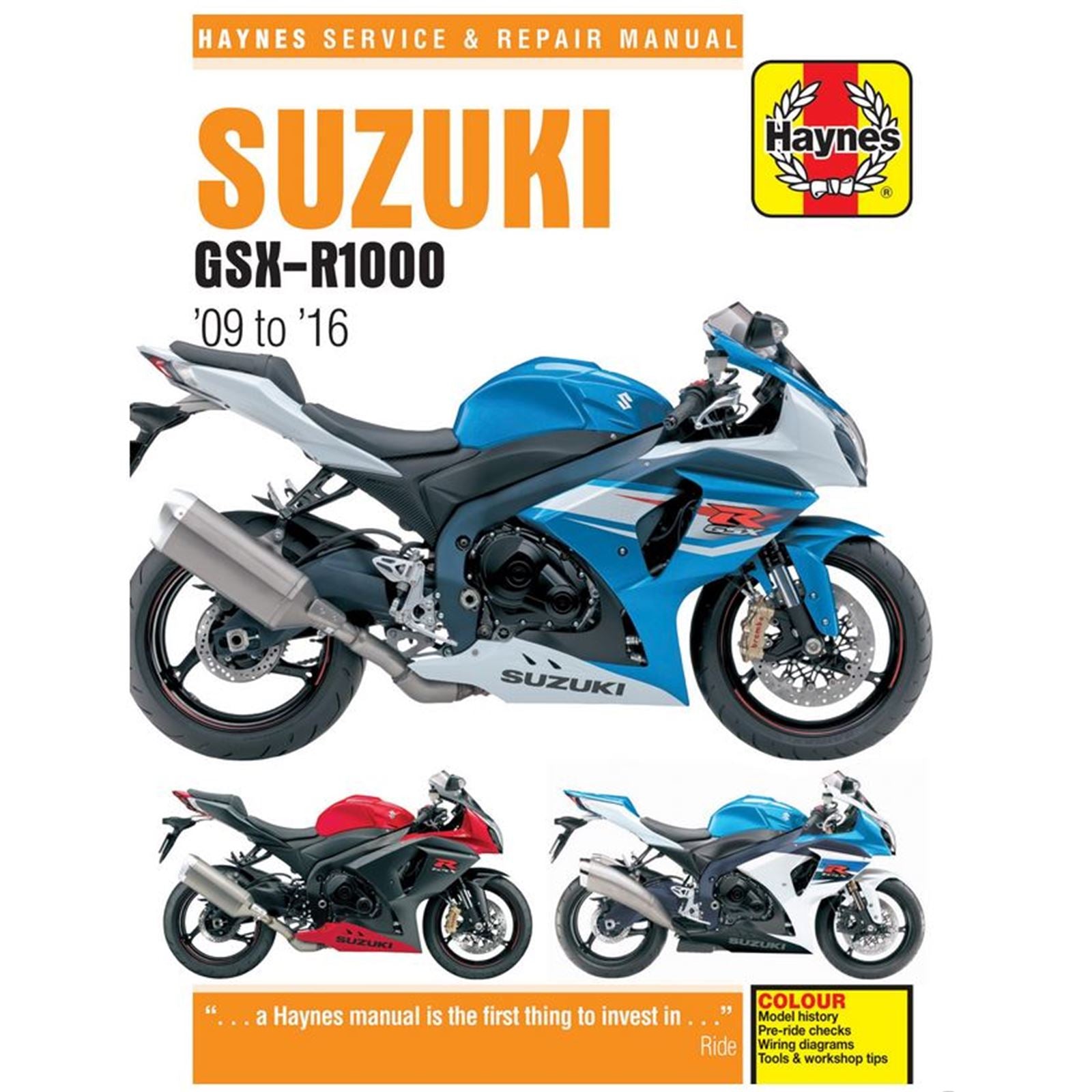 Haynes Manuals Service and Repair Manual for Suzuki GSX-R1000 2009-2016 [MPN: M6345]_899698