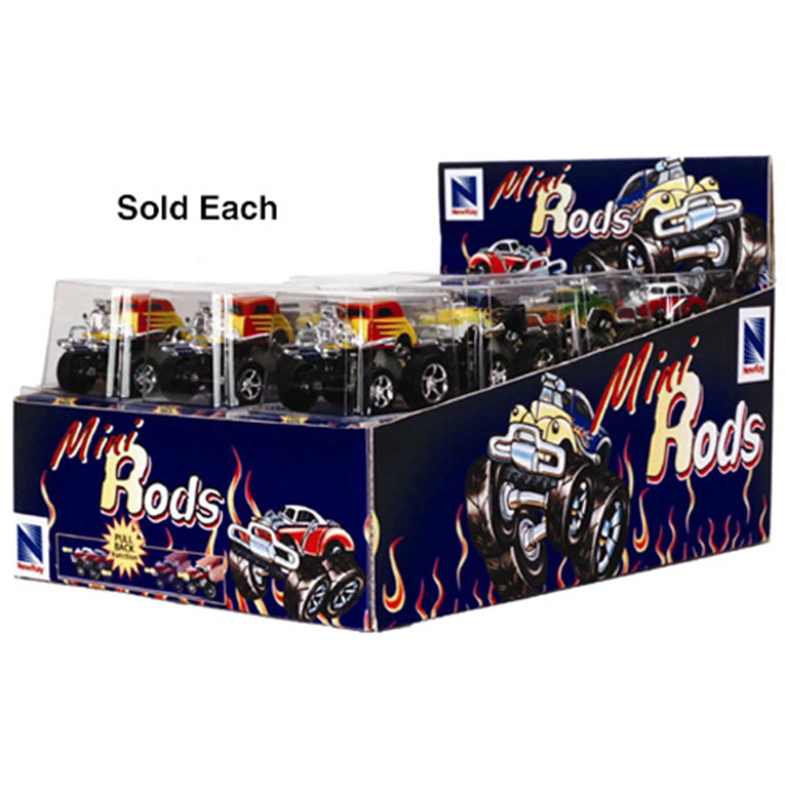 New-Ray Toys D/C Mini Rods, Pull Back (Sold each) SS-00487I_574433