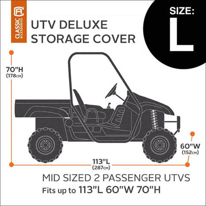 Classic Accessories UTV Storage Cover Black LRG [MPN: 18-070-040401-00]_574756