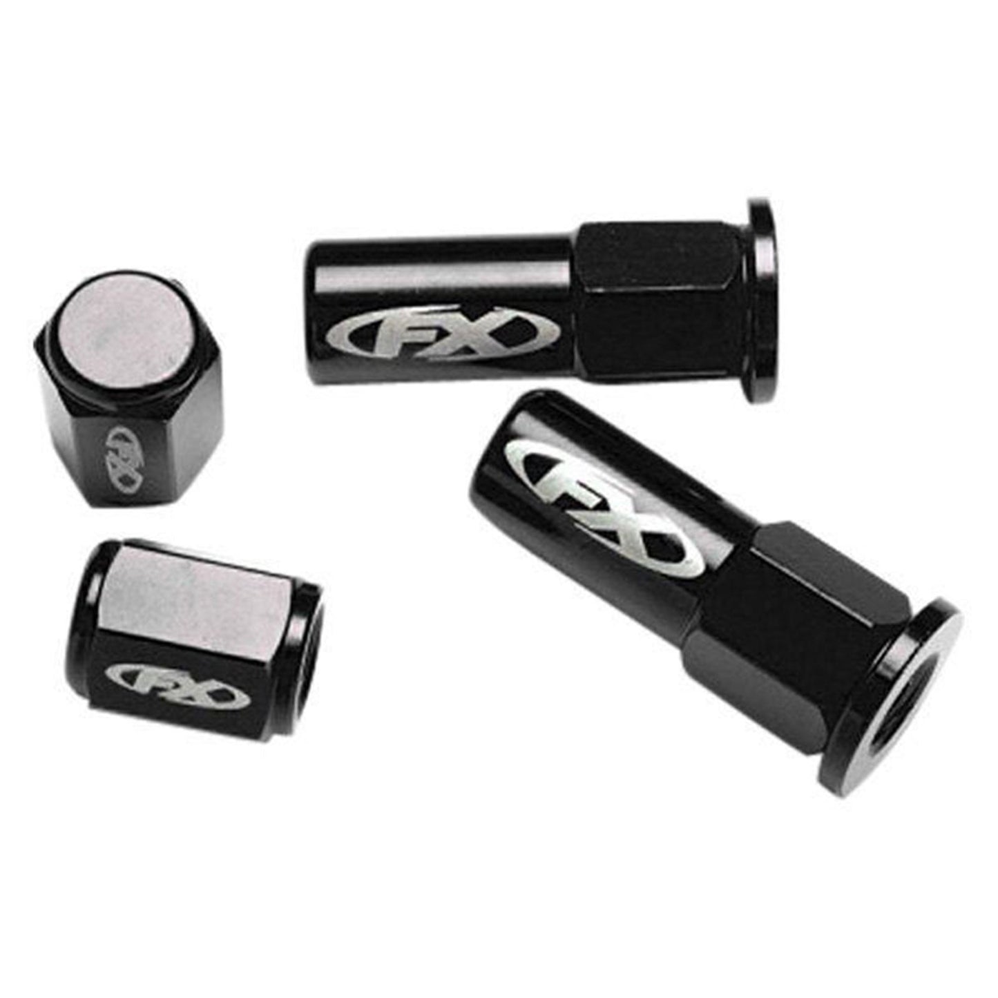 Factory Effex Valve Cap/Rim Lock Kit-Universal Black 17-36728_575353
