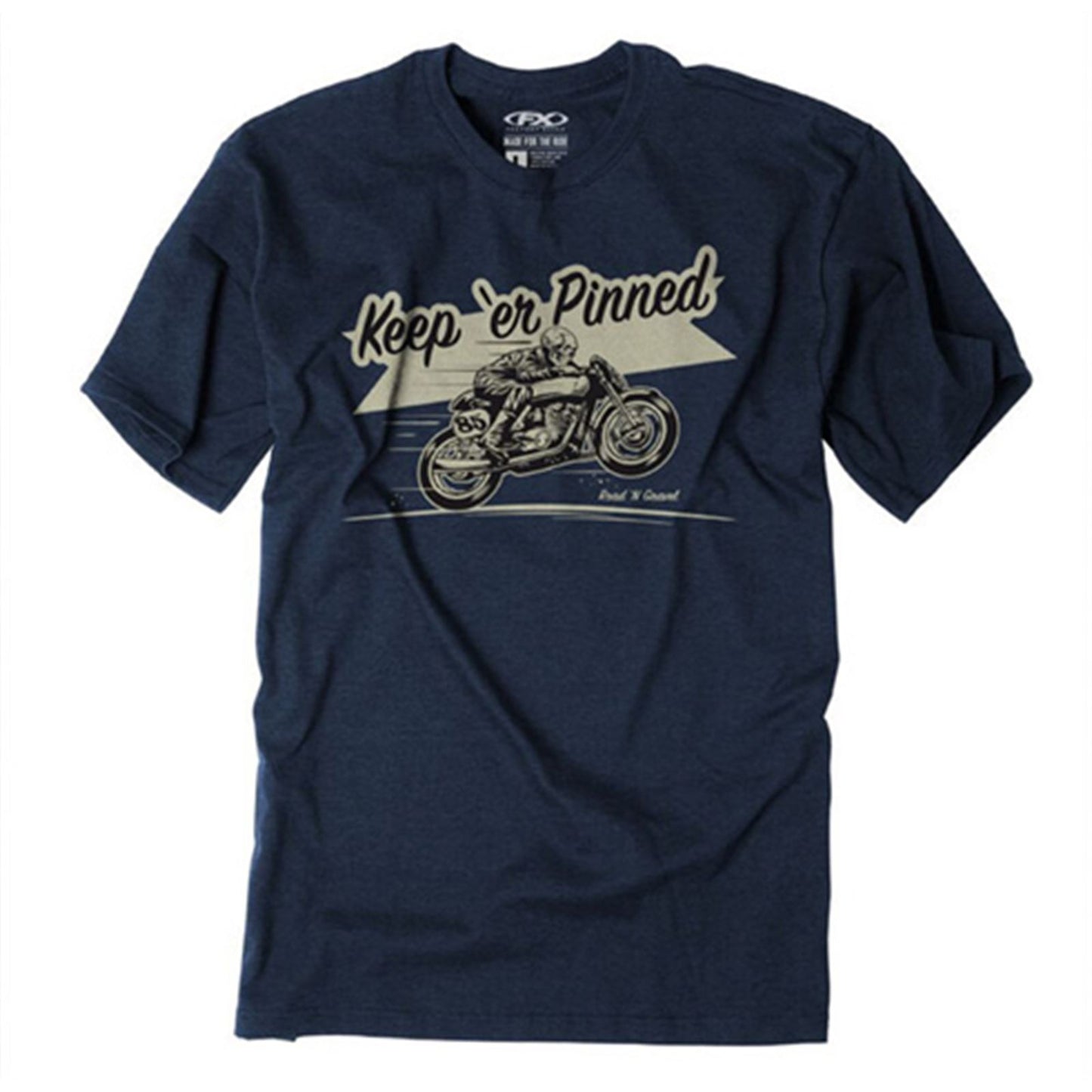 Factory Effex FX Keep'er Pinned T-Shirt Heather/Navy, Medium 22-87832_575419