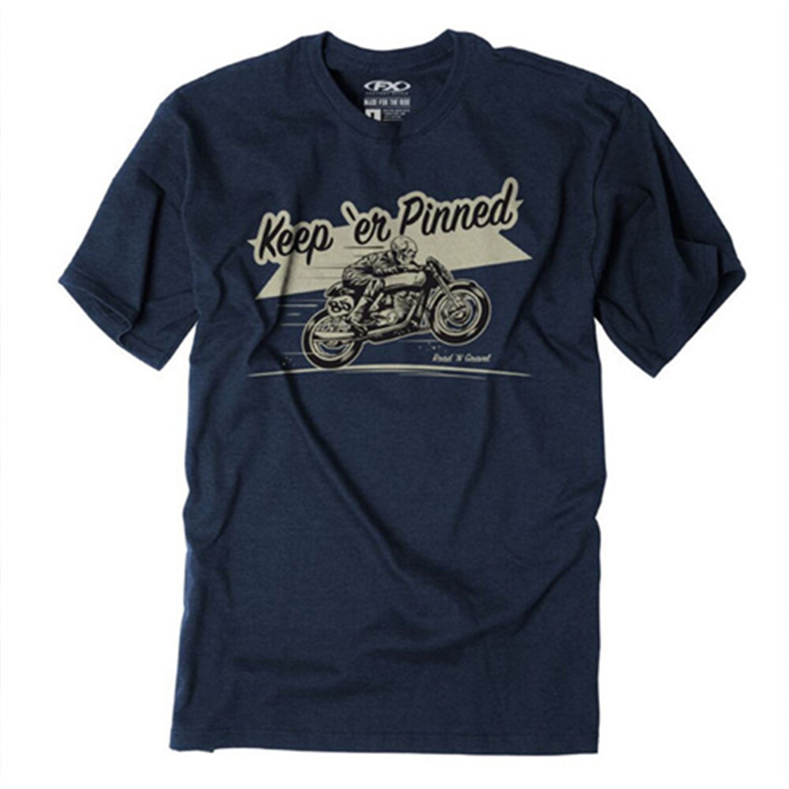 Factory Effex FX Keep'er Pinned T-Shirt Heather/Navy, Medium 22-87832_575419