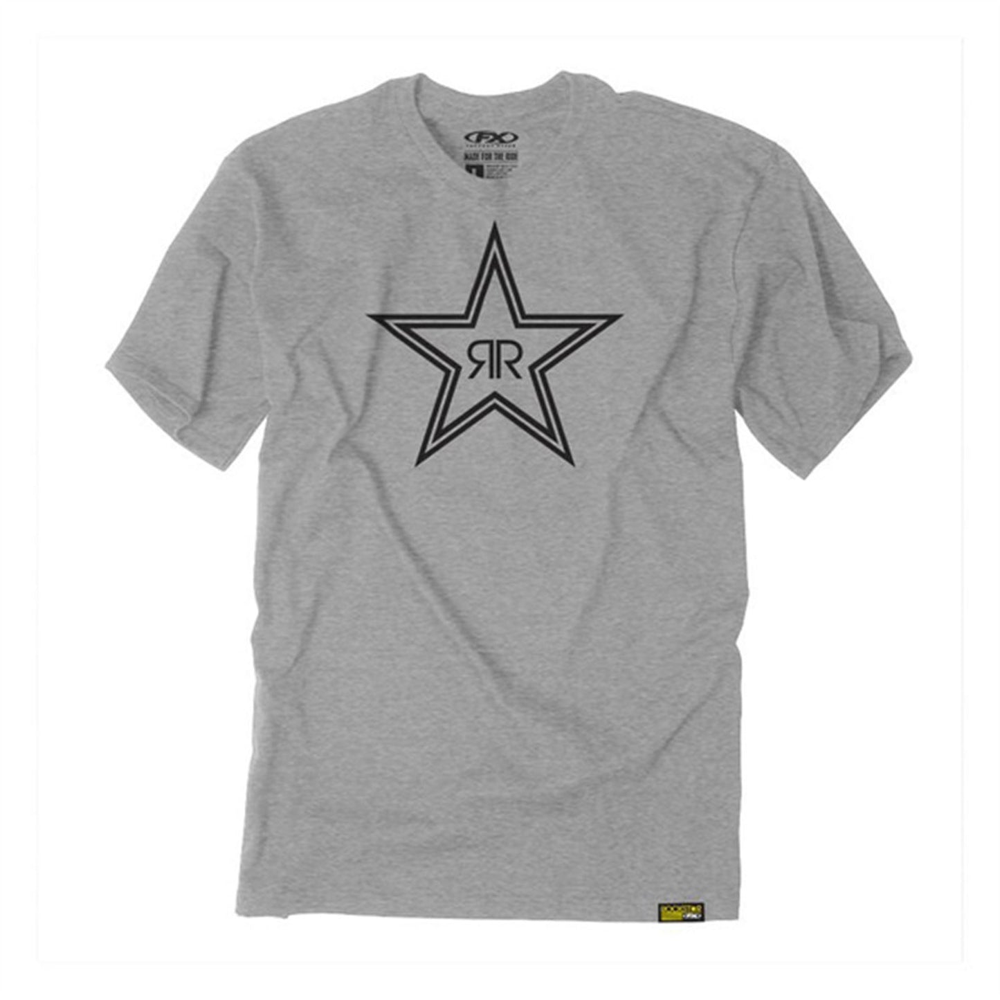 Factory Effex Rockstar Outline T-Shirt, Heather/Grey, Large 21-87634_575484