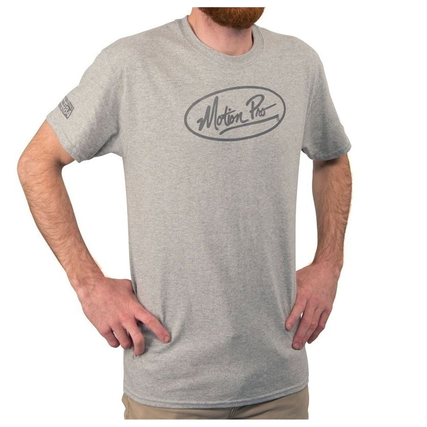 Motion Pro MP Crew Tee, Grey, Large 20-0335_774636