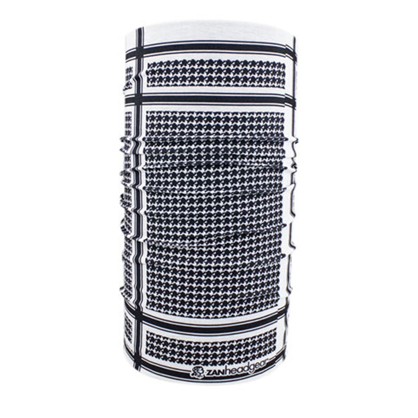 Zan Motley Tube® Polyester - Houndstooth Black & White [MPN: T235BW]_578619