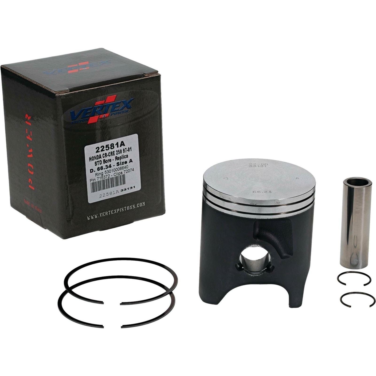 Vertex Cast Replica Piston Kit 22581A_1084093