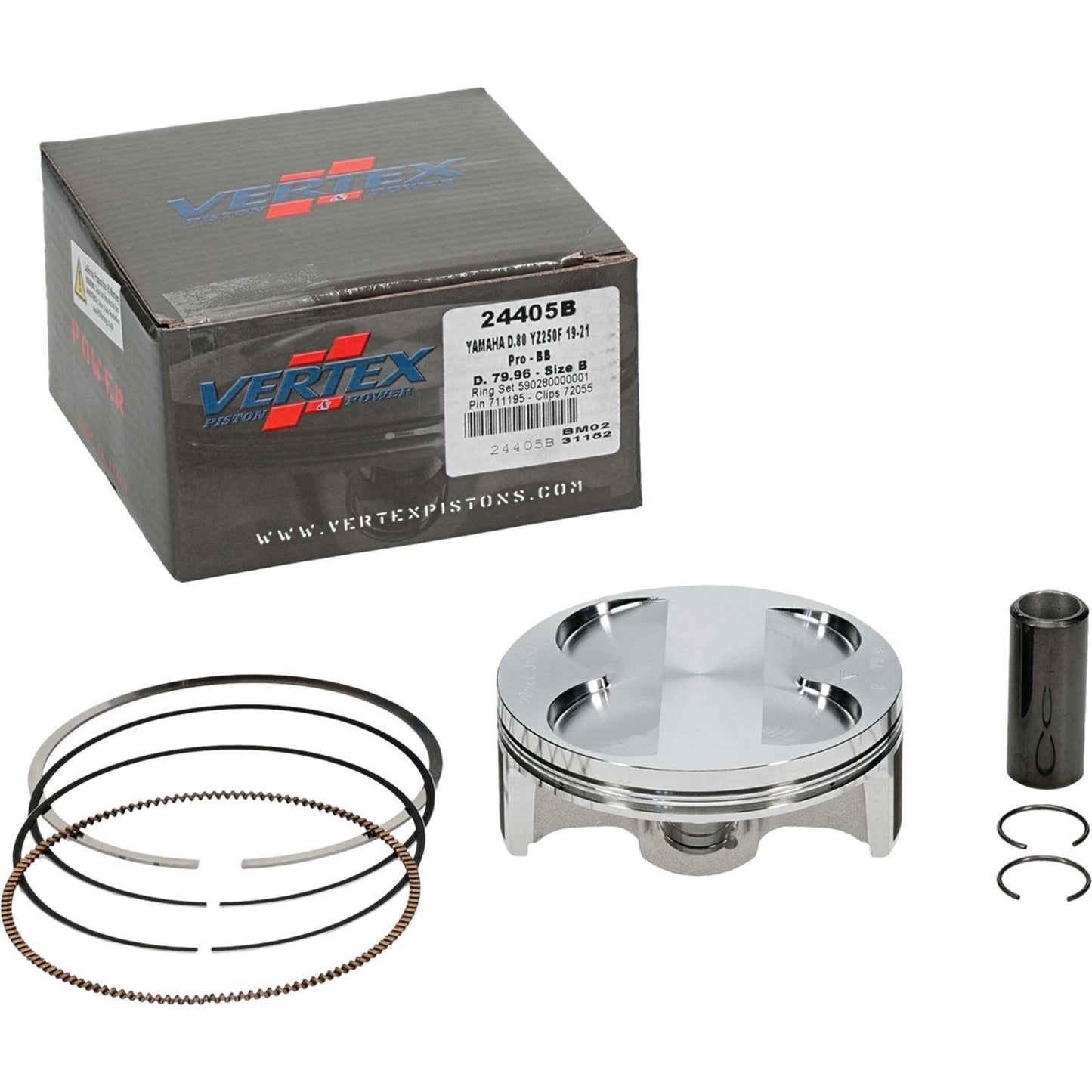 Vertex Piston Kit BB Forged 79.96/+3.00 13.8:1 for Yamaha 24405B_1084067