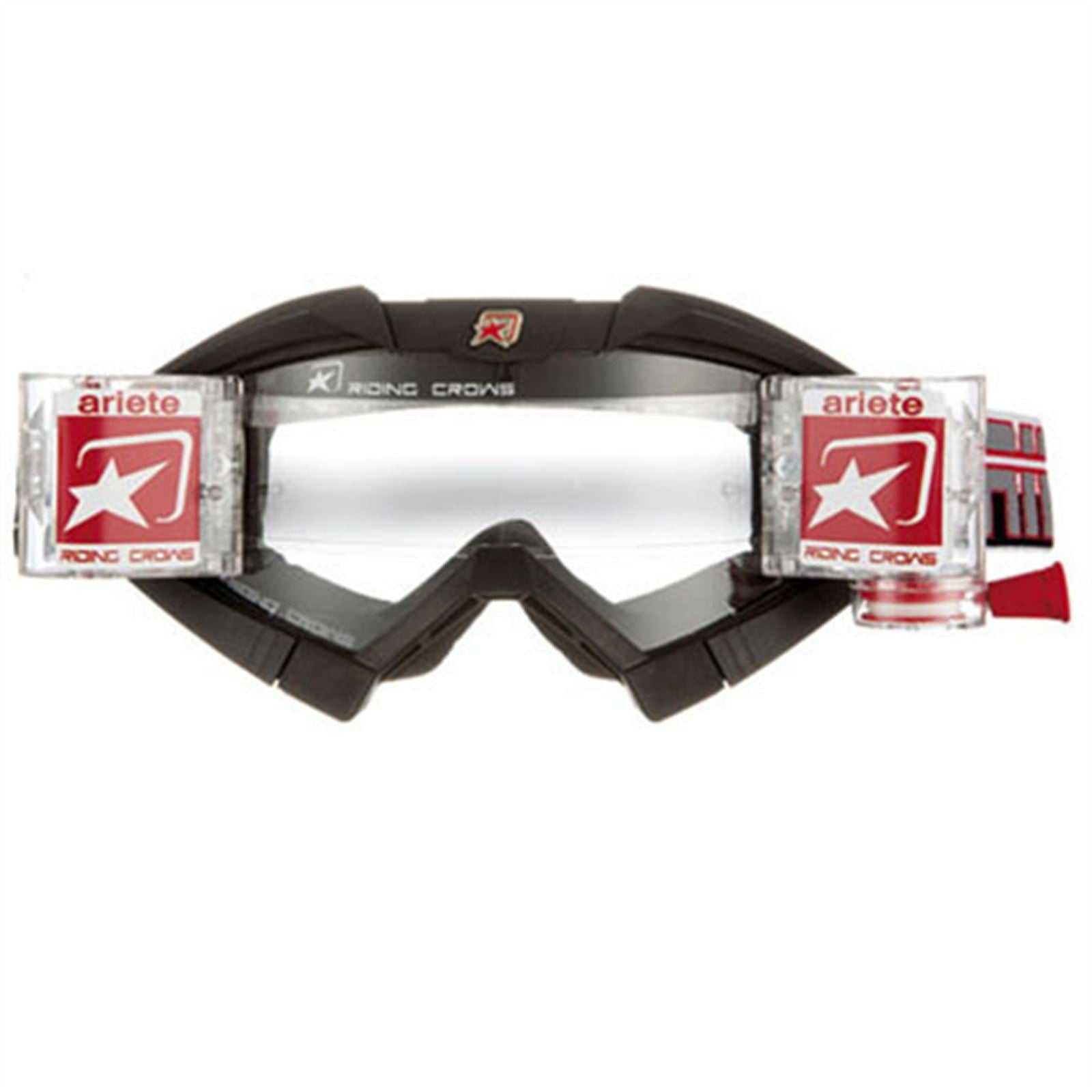 Ariete Mx Goggles Riding Crows Black Black - Roll-Off Fitted [MPN: 13950-NNRO]_580498