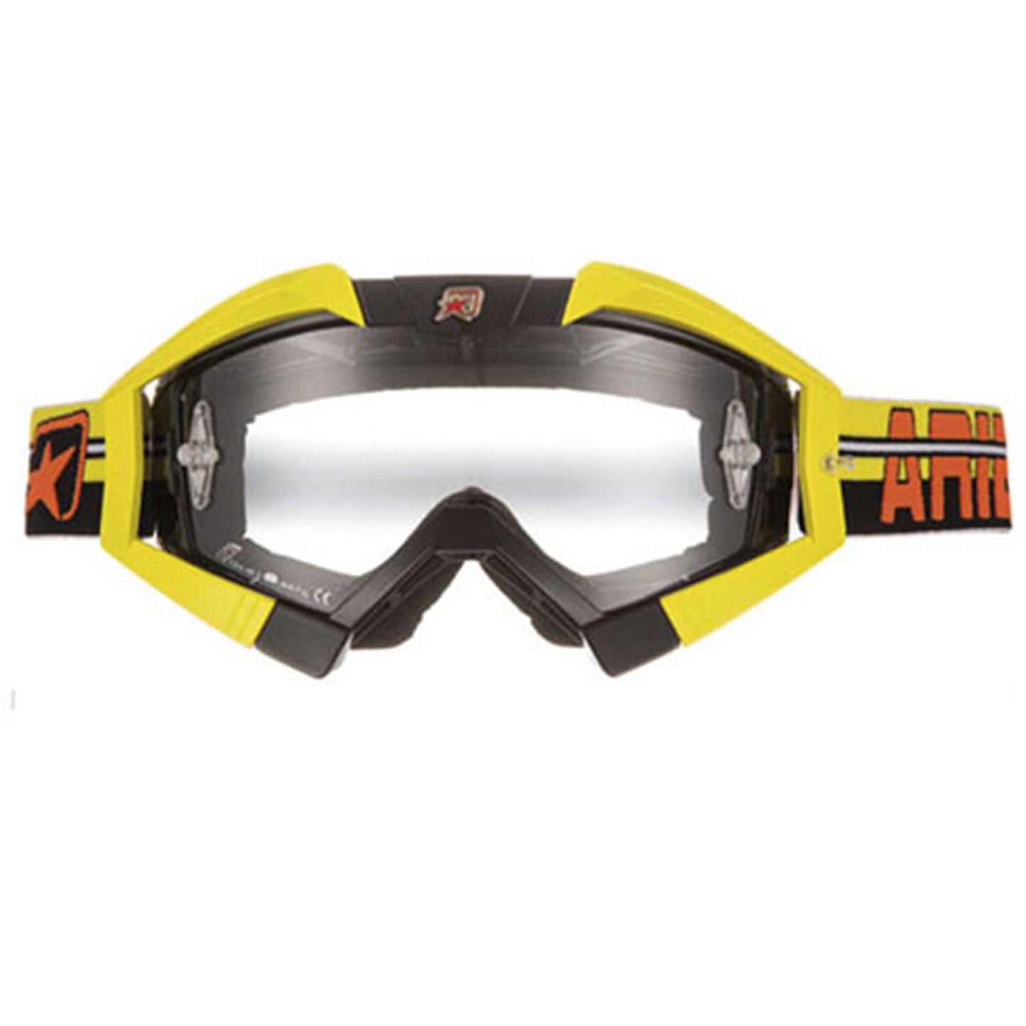 Ariete Mx Goggles Riding Crows Top Black, Yellow Outriggers [MPN: 13950-TNGO]_580506