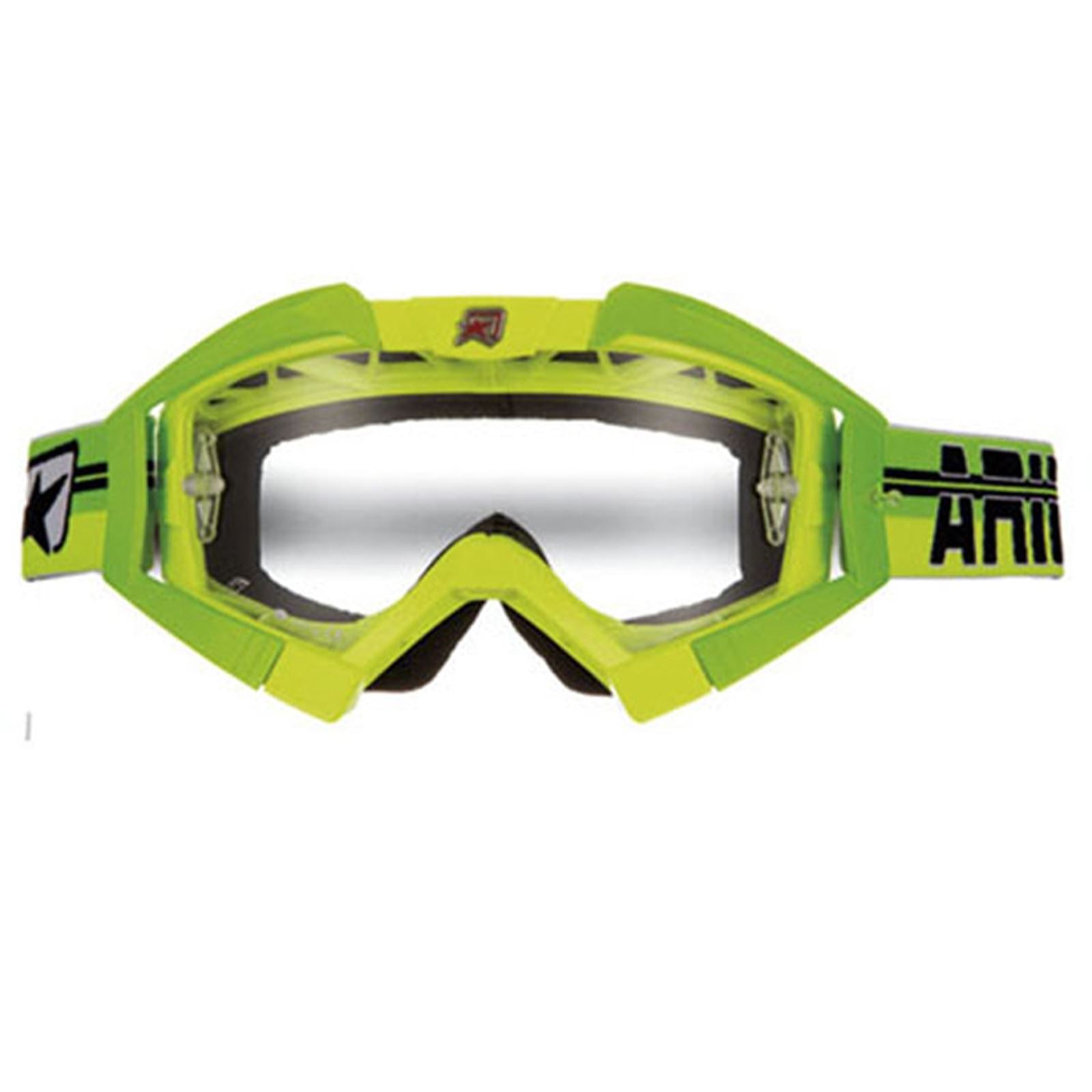 Ariete Mx Goggles Riding Crows Top Yellow/Fluo, Green/Fluo Outriggers [MPN: 13950-TGFL]_580510