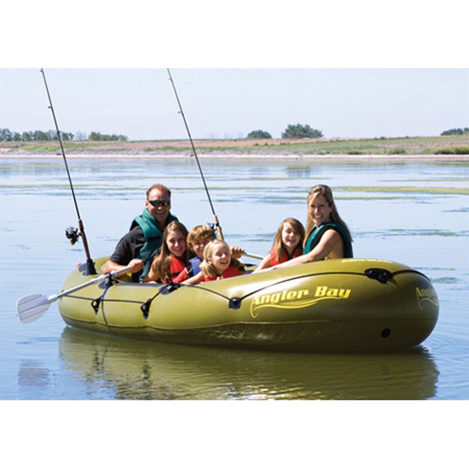 Airhead Angler Bay Inflatable Boat, 6 Person [MPN: AHIBF-06]_583046
