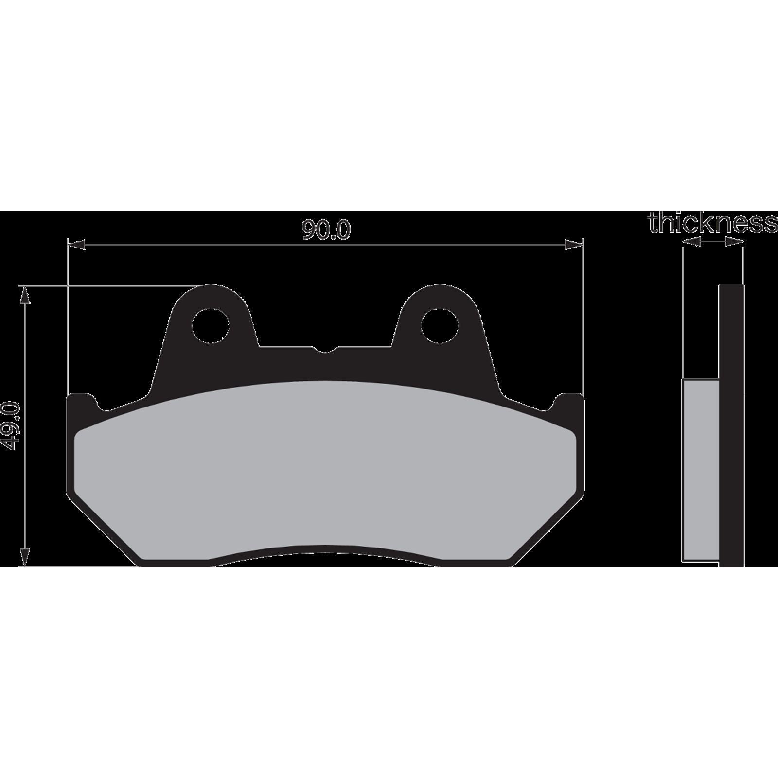 Vesrah Semi-Metallic Brake Pads - SD-112 [MPN: SD-112]_720893
