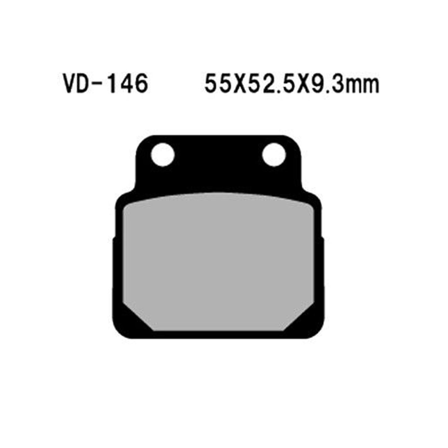 Vesrah Semi-Metallic Brake Pads - VD-146 [MPN: VD-146]_583947