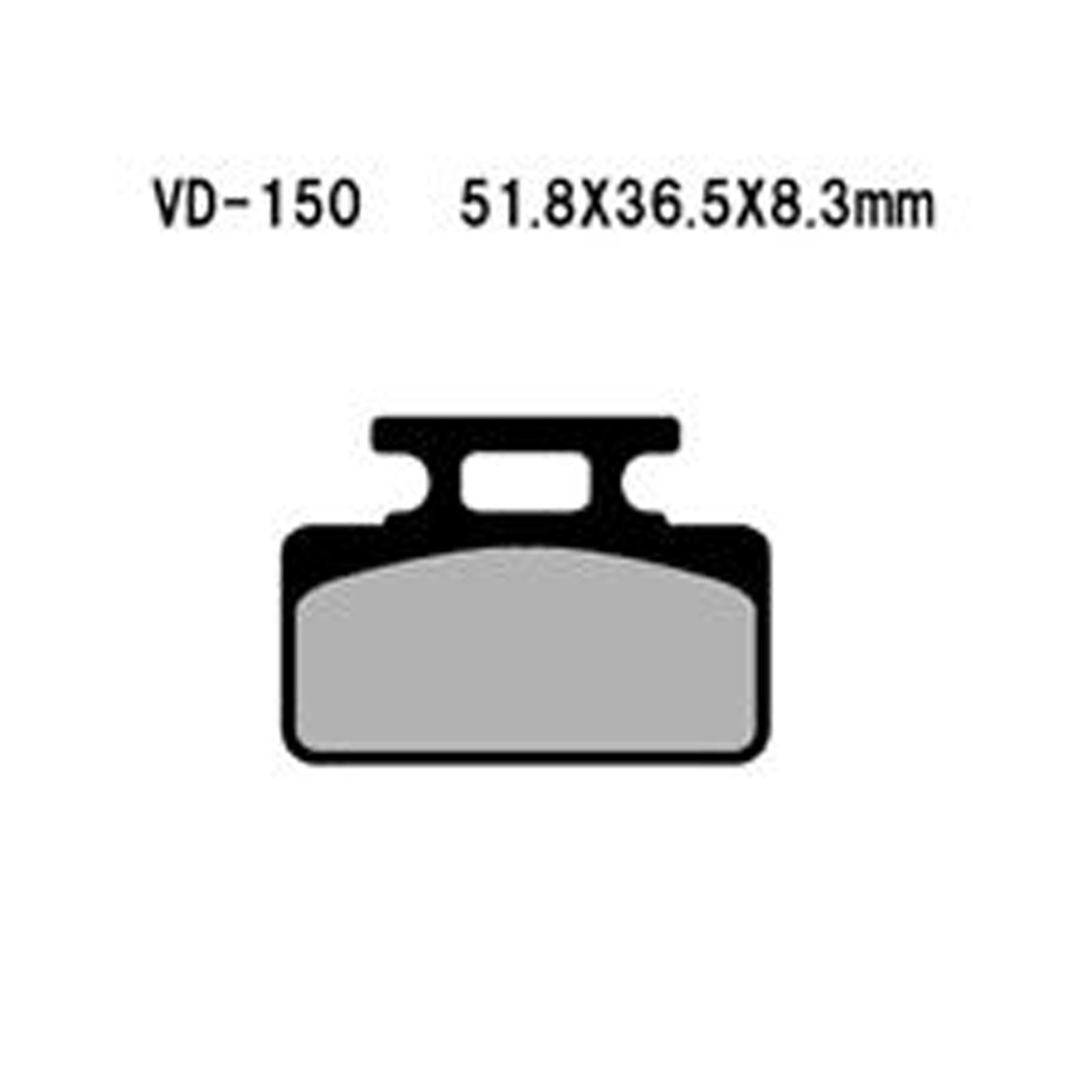 Vesrah Semi-Metallic Brake Pads - VD-150 [MPN: VD-150]_583949